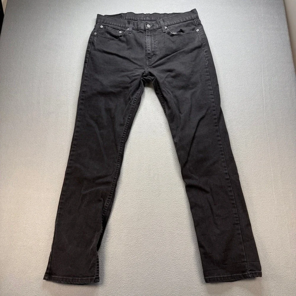 Levi 511 Jeans Slim Fit 34x32 (FIT 34x30) Black Denim Stretch Pant Classic